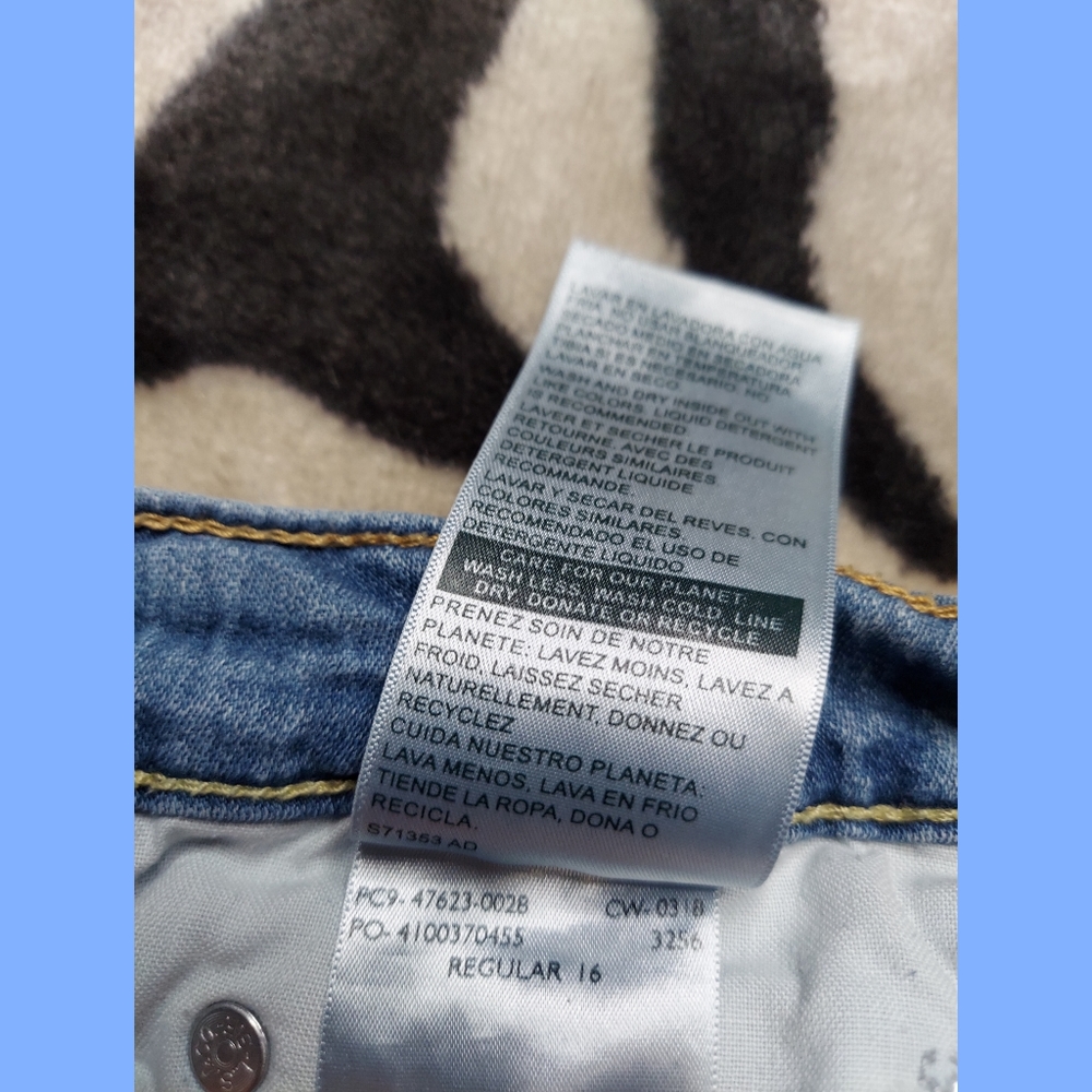 Levis Blue Jeans size 16 regular - Picture 4 of 7